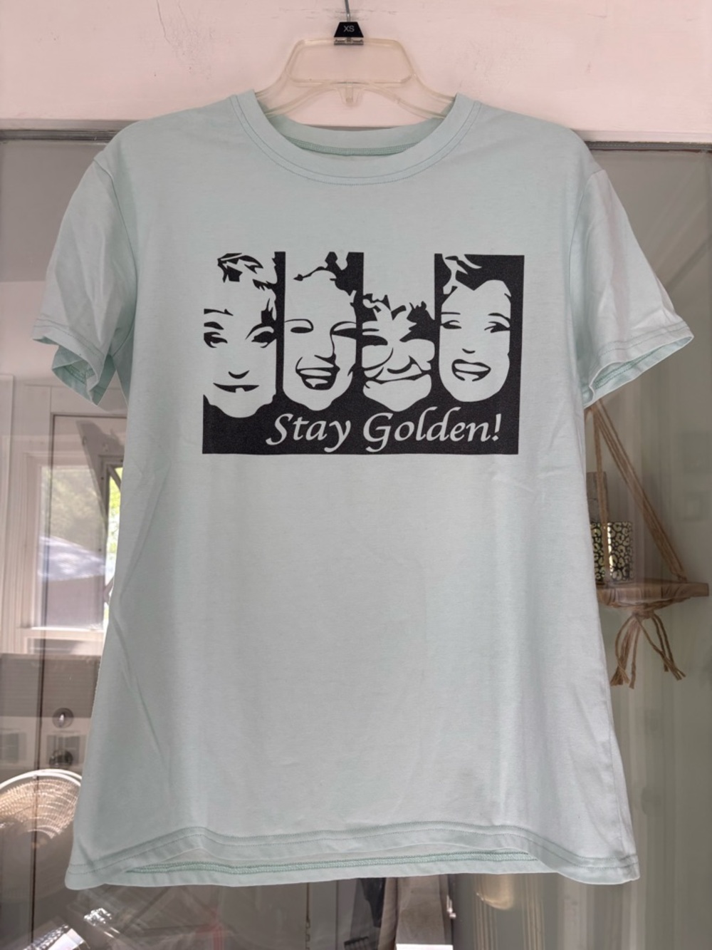Stay Golden! Women's Golden Girls Sky Blue Graphic Tee